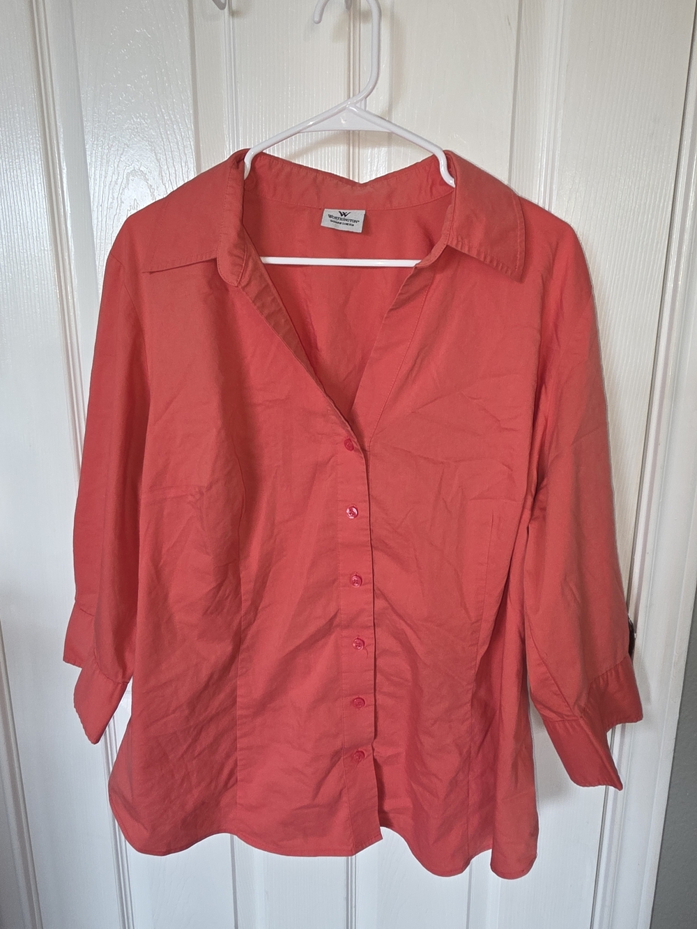 Worthington Coral Button-Down Shirt